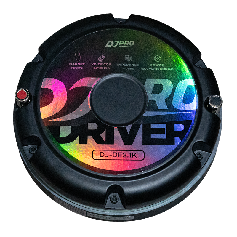 DjPro DJ-DF2.1K - driver 3.5 pulgadas 200W RMS 8 ohms, vista frontal