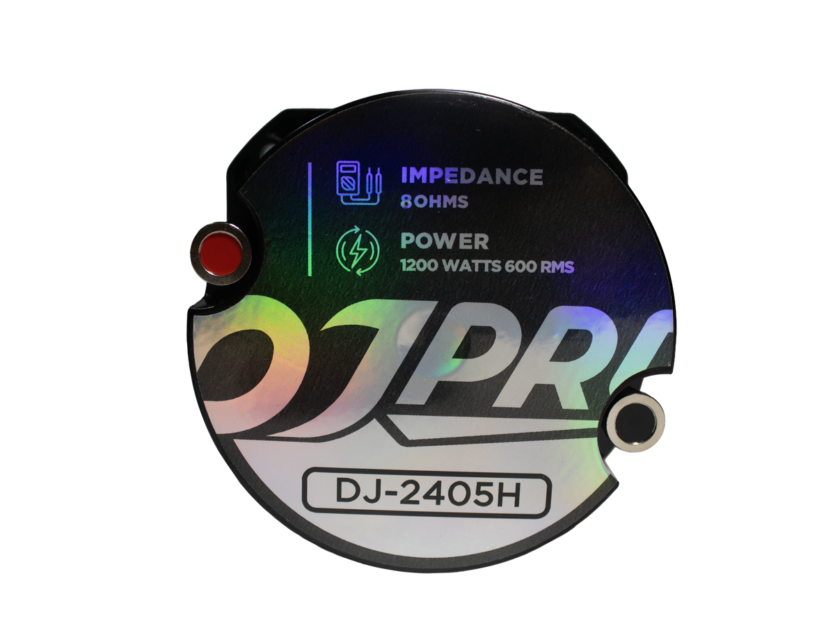 DjPro DJ-2405H - tweeter 1.75 pulgadas 600W RMS 8 ohms, vista frontal